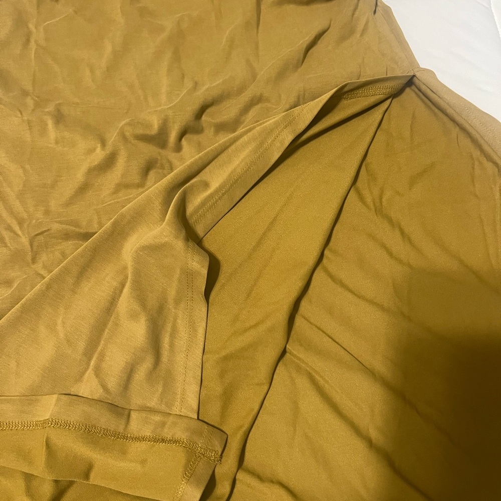 Anthropologie Mustard Maxi Dress